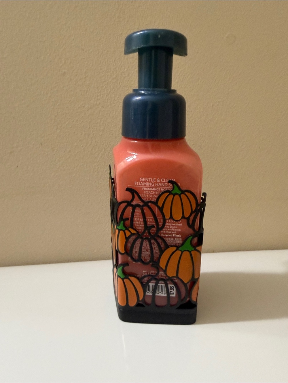 Bath & Body Works pumpkin hand soap holder